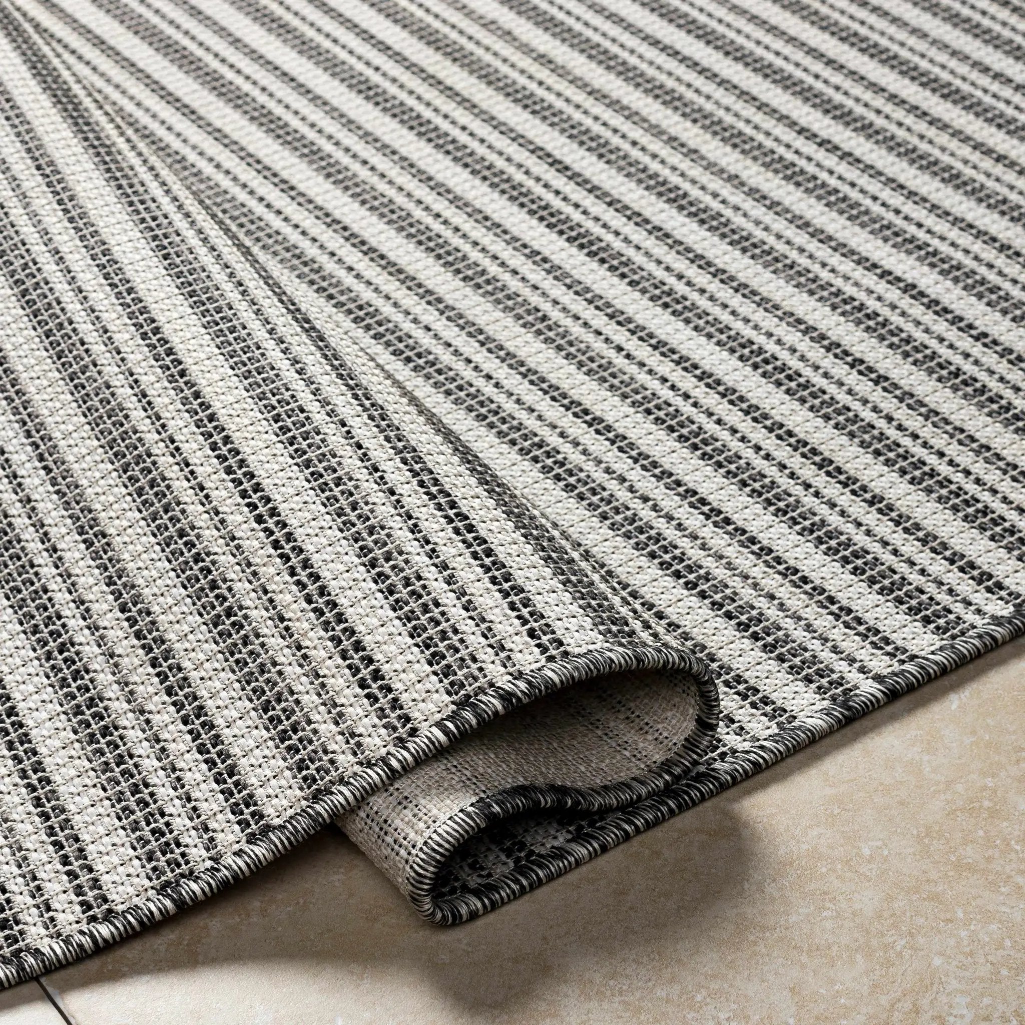 Greg Black Outdoor Area Rug - Clearance by Boutique Rugs