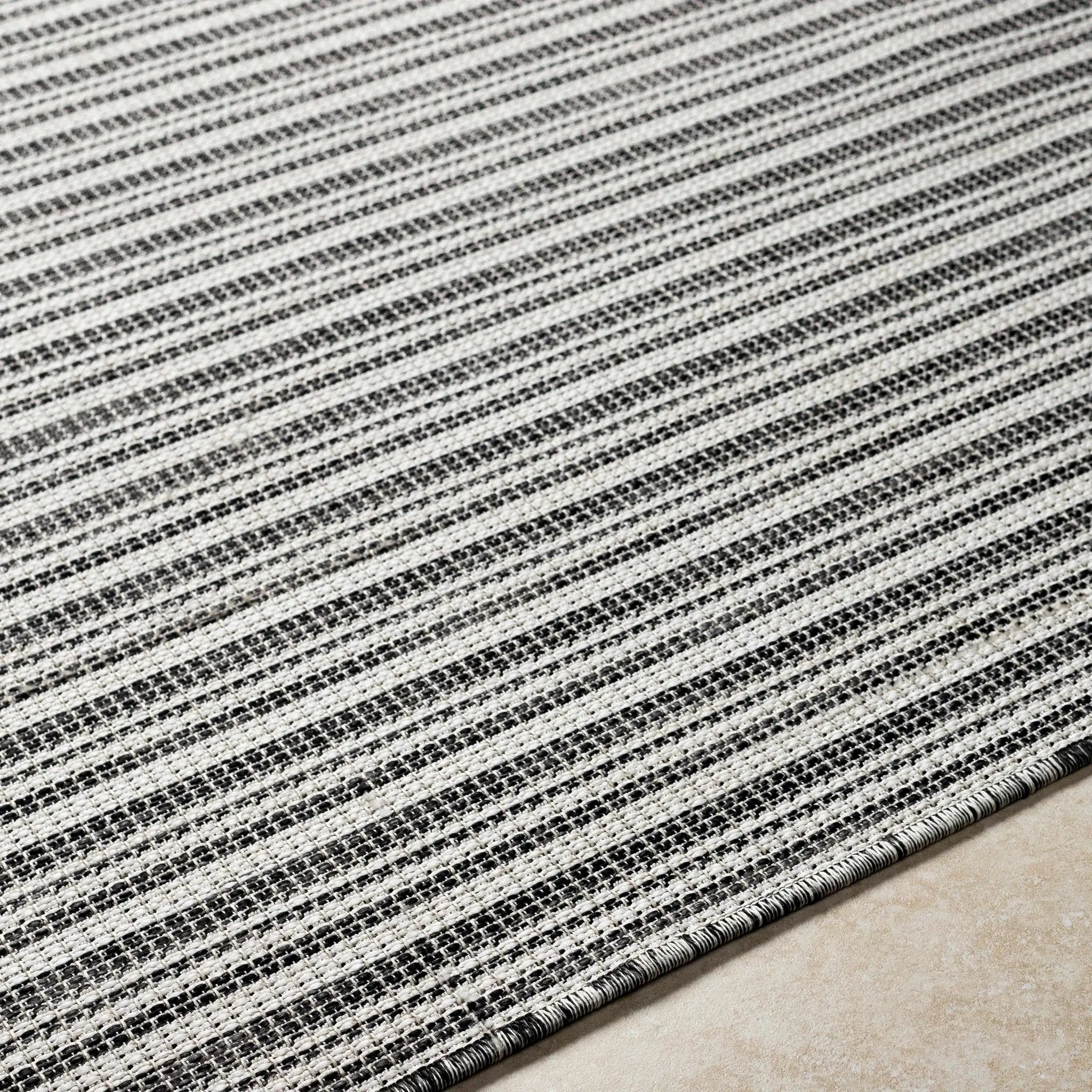 Greg Black Outdoor Area Rug - Clearance by Boutique Rugs