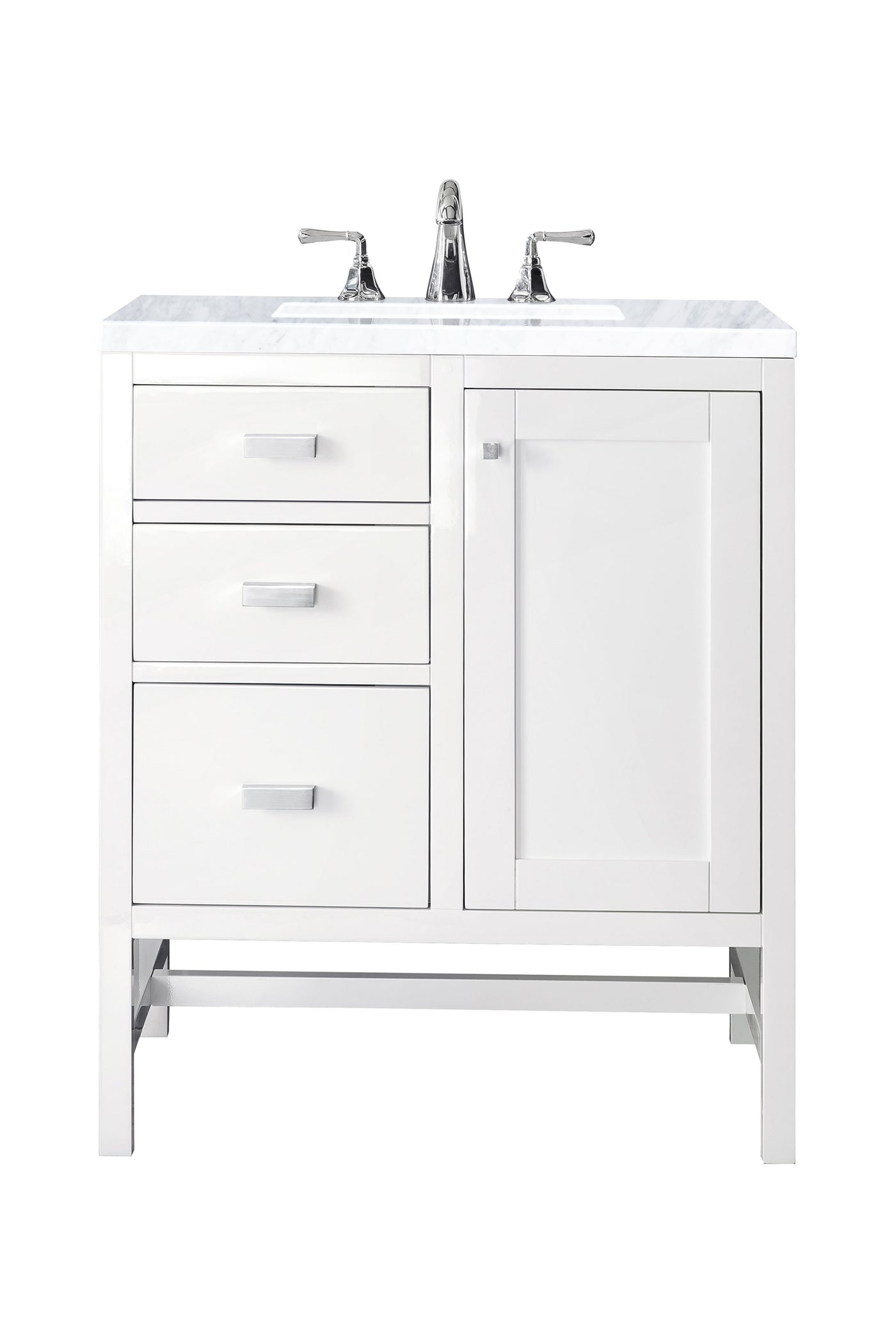 James Martin Addison 30" Single Bathroom Vanity, Glossy White, view 26