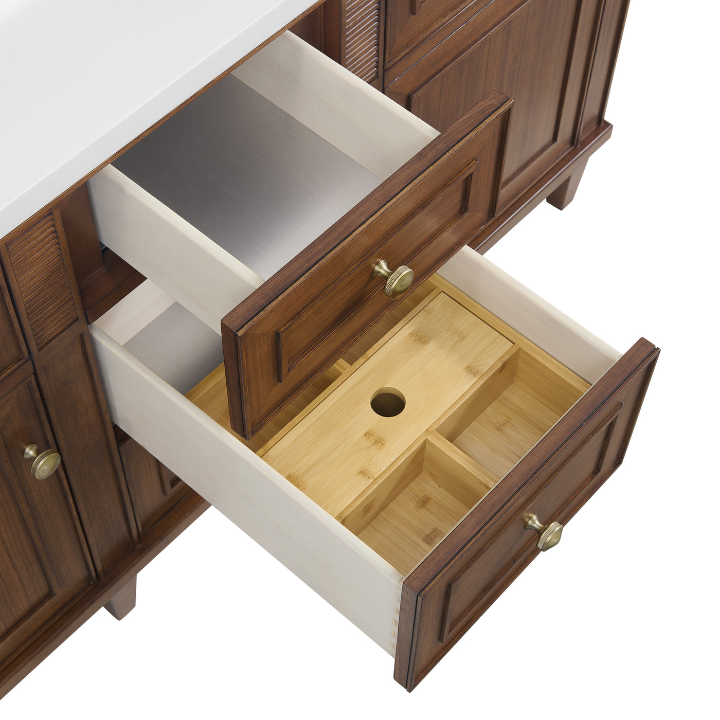 James Martin Lorelai 60" Double Bathroom Vanity, Mid-Century Walnut, view 27