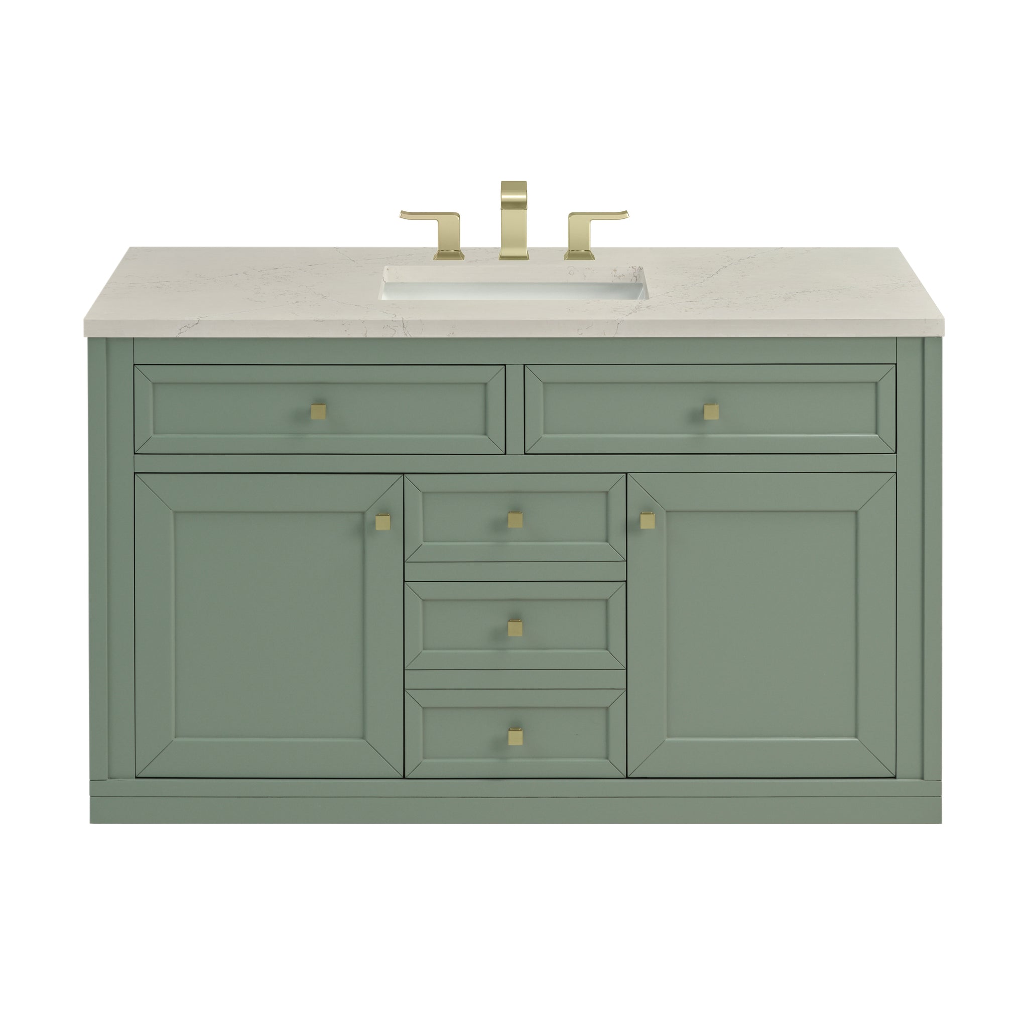 James Martin Chicago 48" Single Bathroom Vanity, Smokey Celadon, view 40