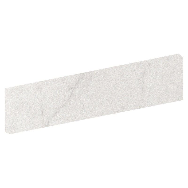 Bianco Crystal Matte Bullnose Marble Look Porcelain Tiles 4x24 Porcelain Matte 4x24 Tiles