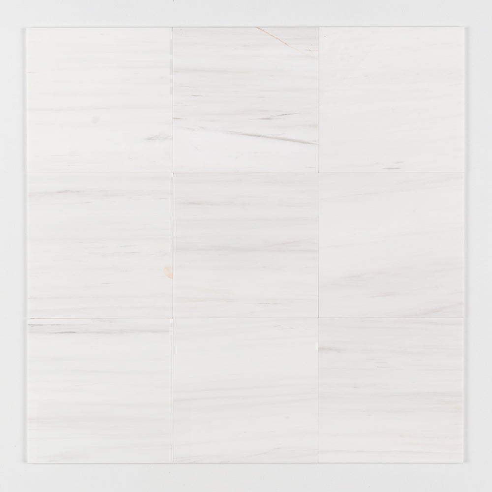 Bianco Dolomiti Honed Marble Tiles 12x12 Marble Honed 12x12 Tiles — 1