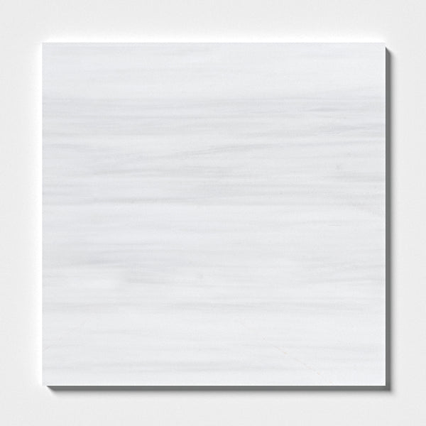 Bianco Dolomiti Honed Marble Tiles 18x18