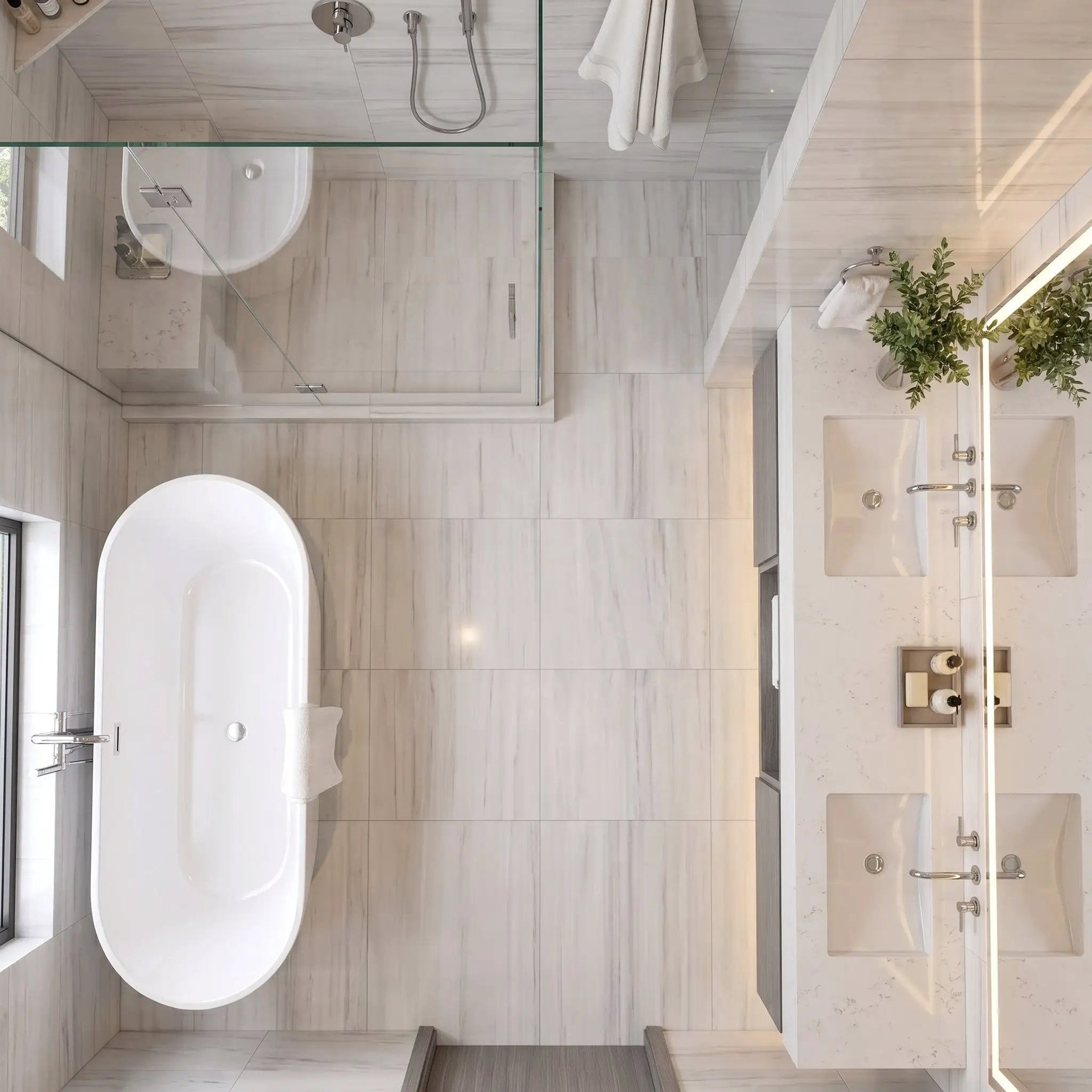 Bianco Dolomiti Polished Marble Tiles 12x24 by Stonetiledepot