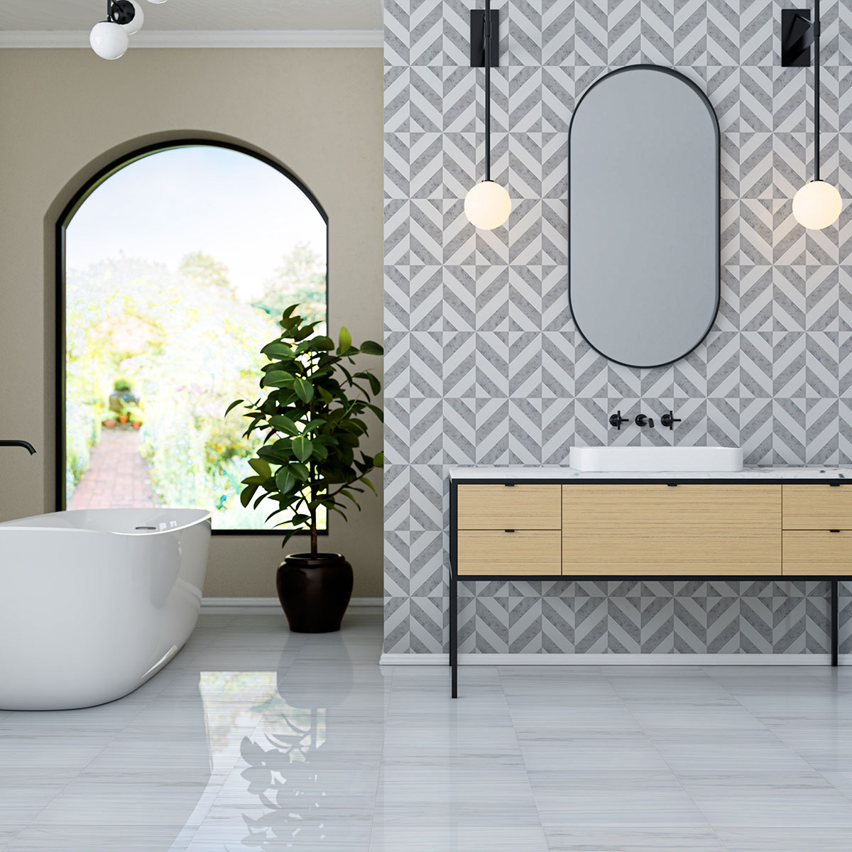 Bianco Dolomiti Polished Marble Tiles 4x12 Marble Polished 4x12 Tiles — 2