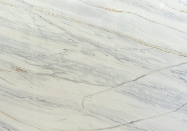 Bianco Lasa Vena Polished Marble Slab Random