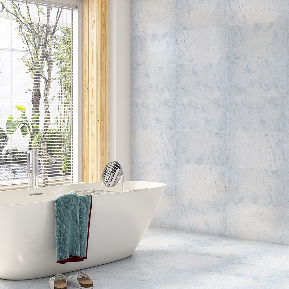 Bianco Opale Polished Marble Tiles 12x24 Marble Polished 12x24 Tiles — 2