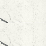 Bianco S Polished Marble Look Porcelain Tiles 12x24