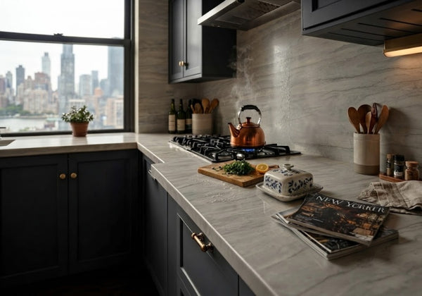 Bianco Superiore Polished Quartzite Slab Random
