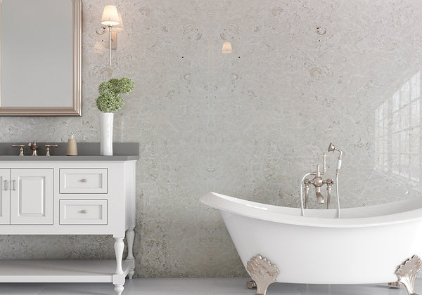 Biancone Polished Marble Slab Random