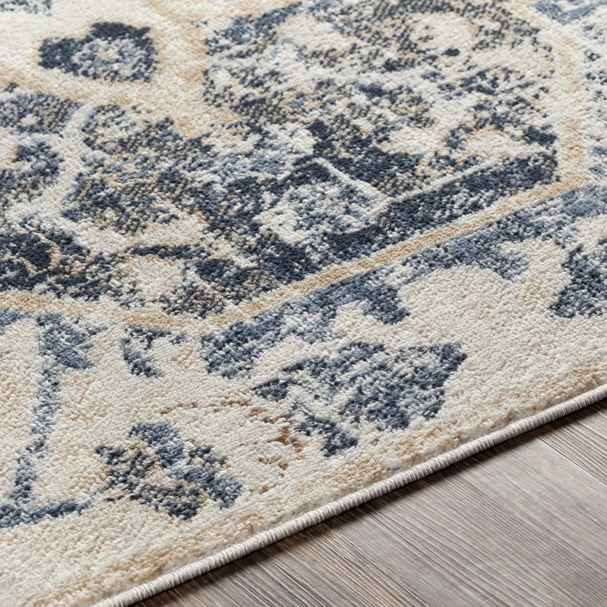 Biggleswade Denim Medallion Area Rug by Boutique Rugs