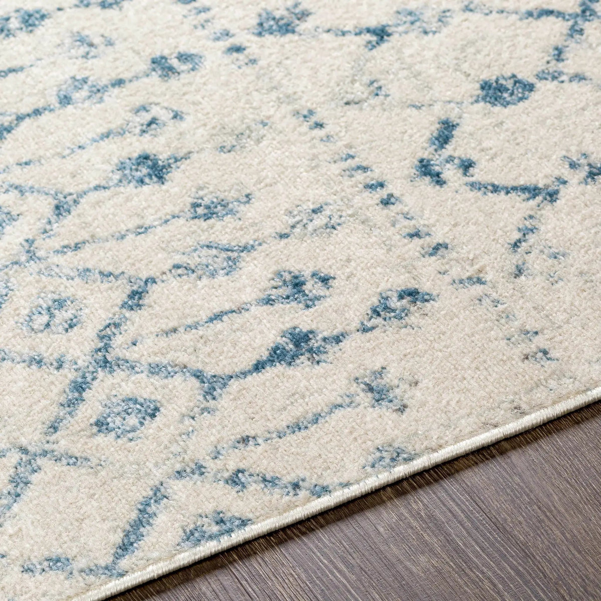 Binabalian Blue&White Tribal Area Carpet - Clearance, photo 3 of 6
