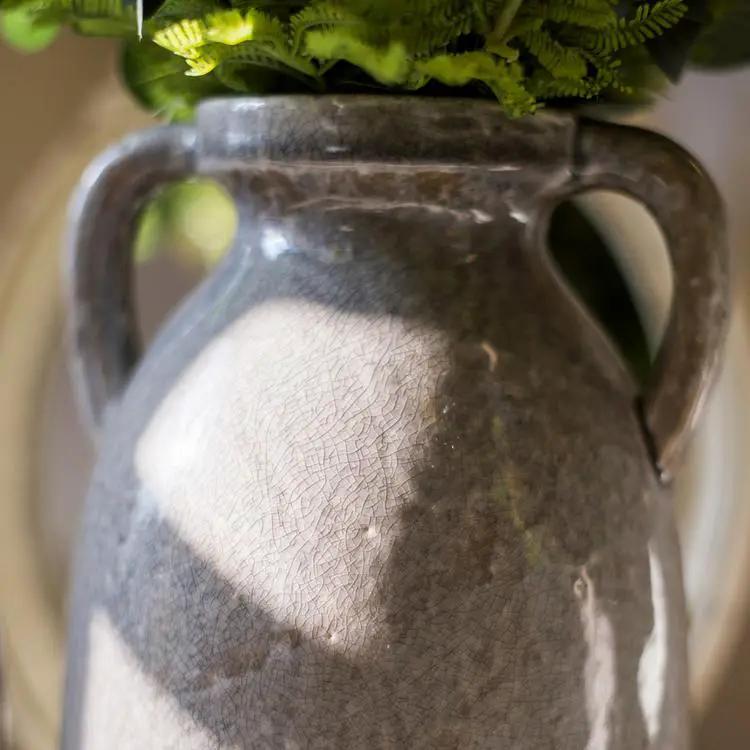Binglie Glazed Pottery Vase with Handles by RusticReach