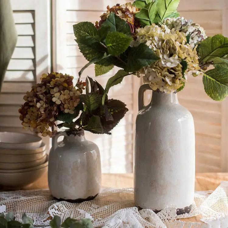 Binglie Glazed Pottery Vase with Single Handle by RusticReach