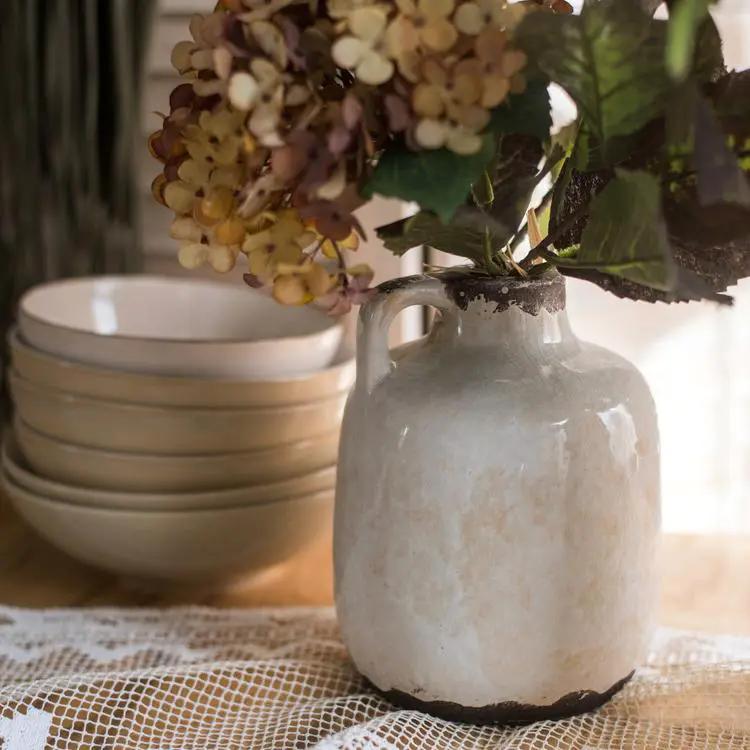 Binglie Glazed Pottery Vase with Single Handle by RusticReach