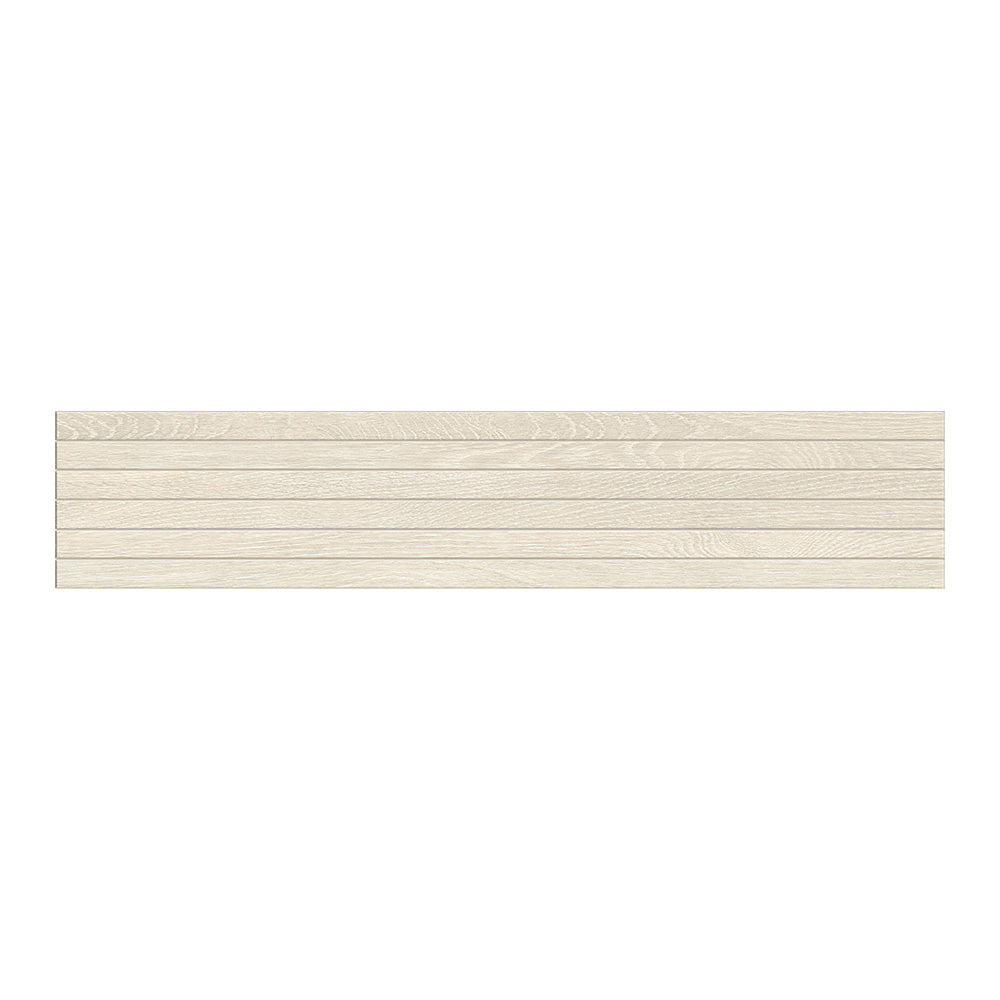 Rami Matte Groove Wood Look Porcelain Mosaics 8x40 Porcelain Matte 8x48 Mosaics