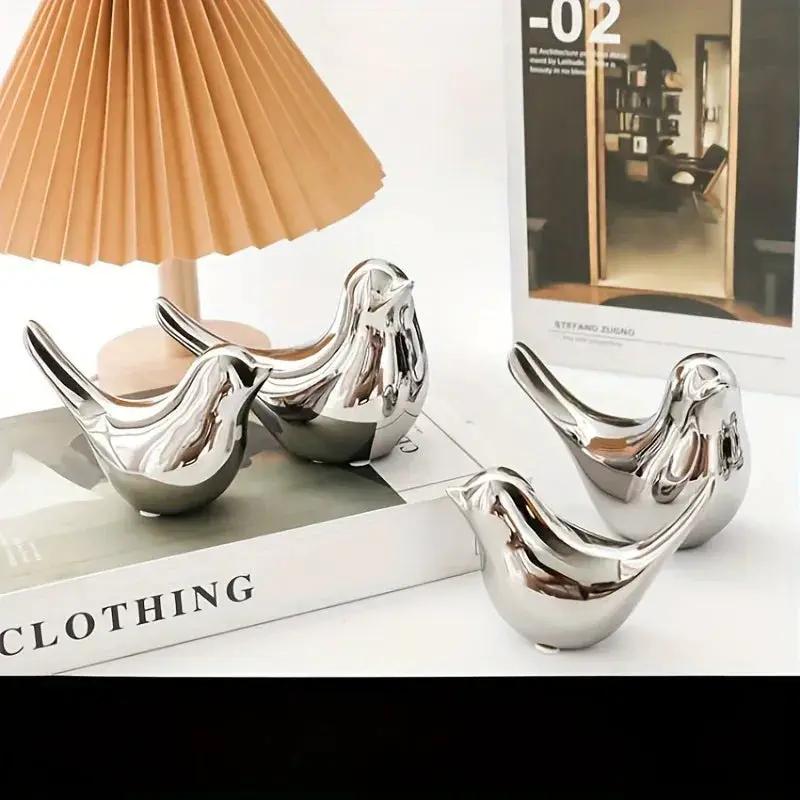 Bird Statue - Ceramic Small by House Of Avana