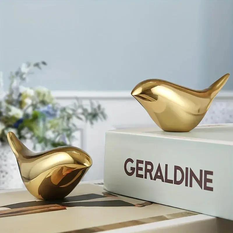 Bird Statue - Ceramic Small by House Of Avana