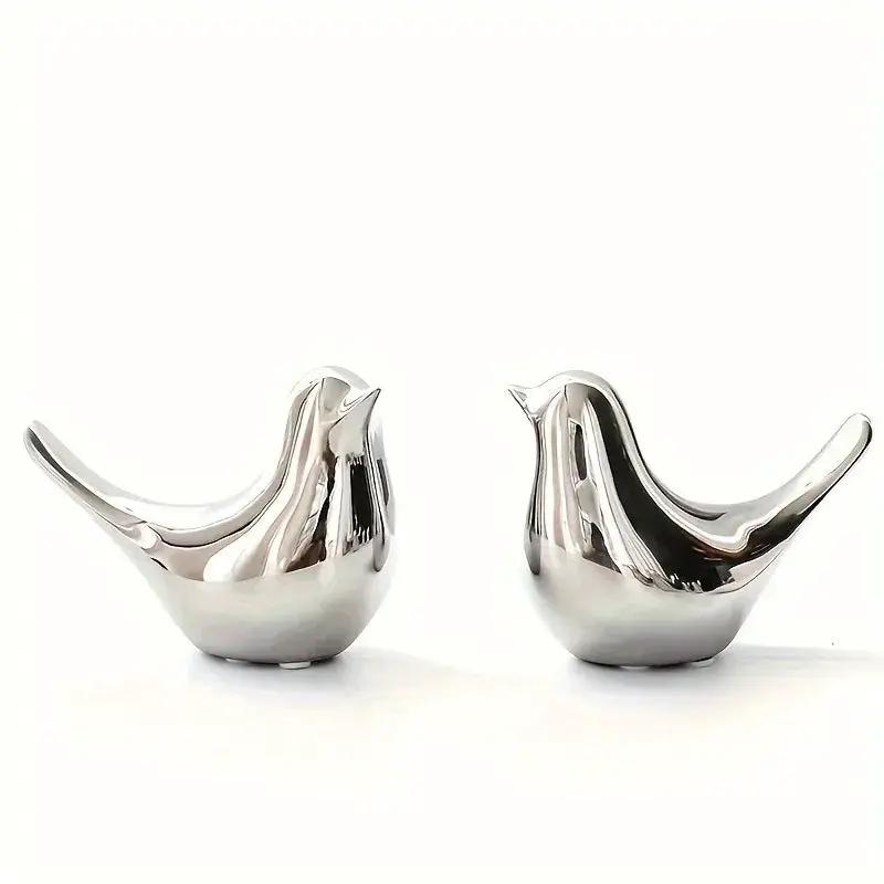 Bird Statue - Ceramic Small by House Of Avana