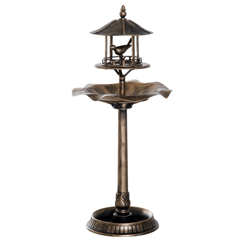 Resin Tall Bird Bath Feeder and Planter 44 Inch, photo 7 of 9