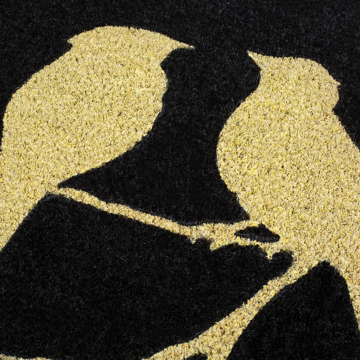 Birds On Branch - Black Coir Doormat, photo 9 of 14