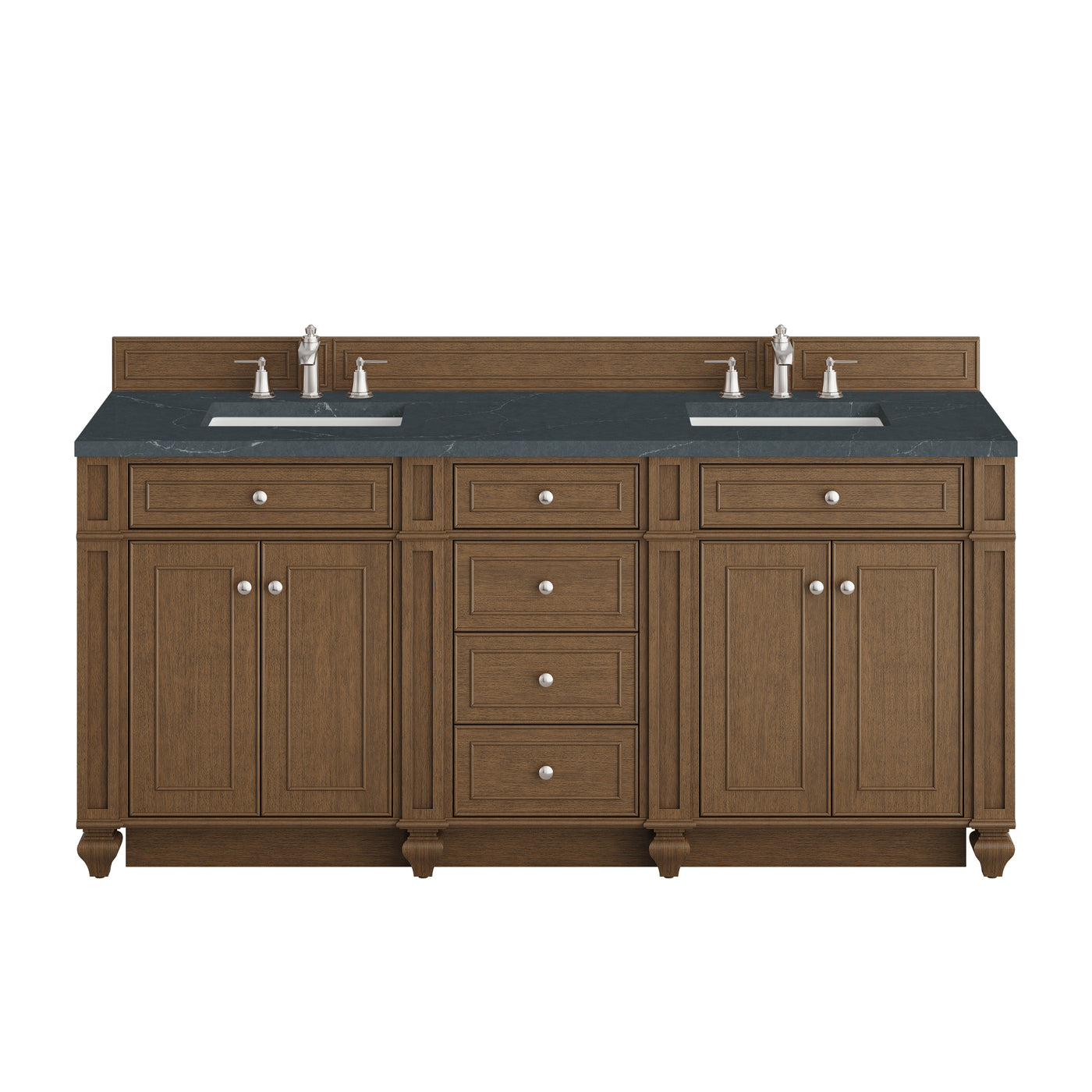 James Martin Bristol 72" Double Bathroom Vanity, Saddle Brown, view 25