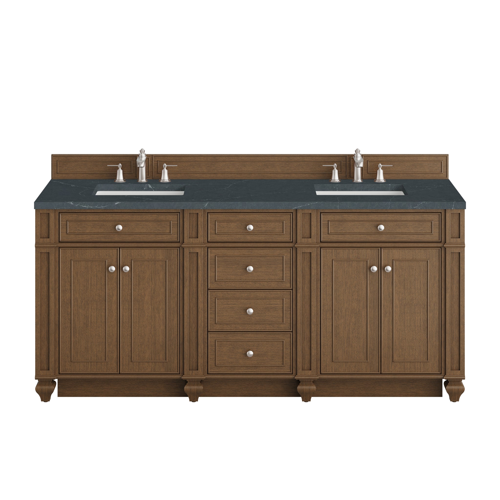 James Martin Bristol 72" Double Bathroom Vanity, Saddle Brown, view 25