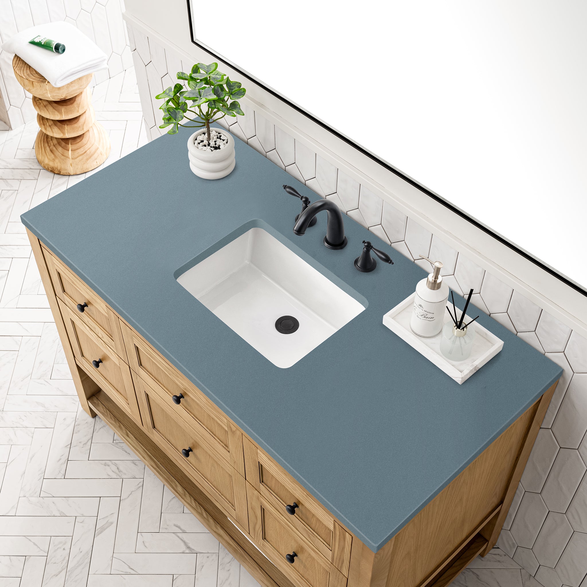 James Martin Breckenridge 48" Single Bathroom Vanity, Light Natural Oak, view 30