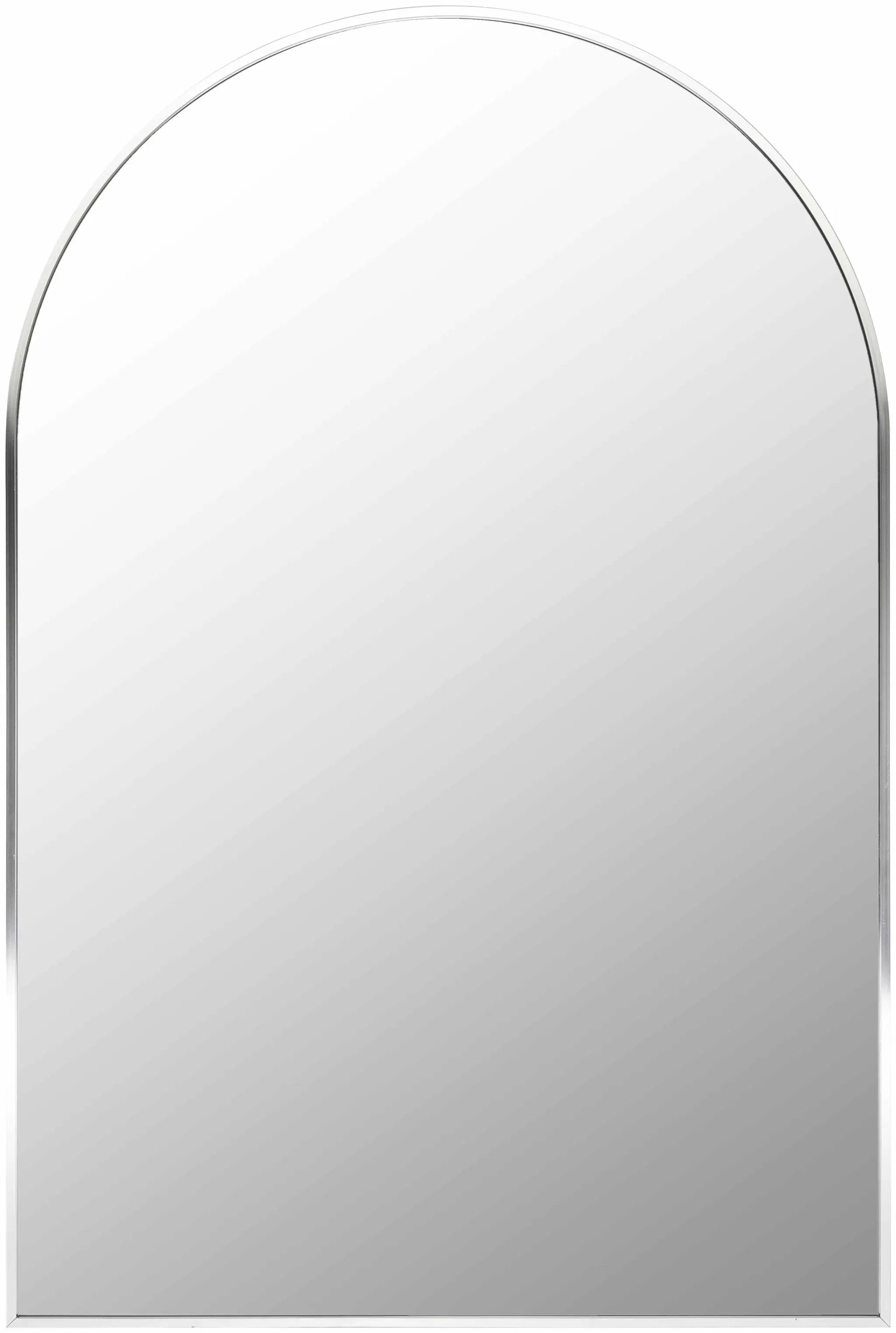 Brembilla Silver Gray Contemporary Mirror by Boutique Rugs