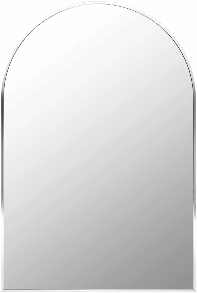 Brembilla Silver Gray Contemporary Mirror by Boutique Rugs