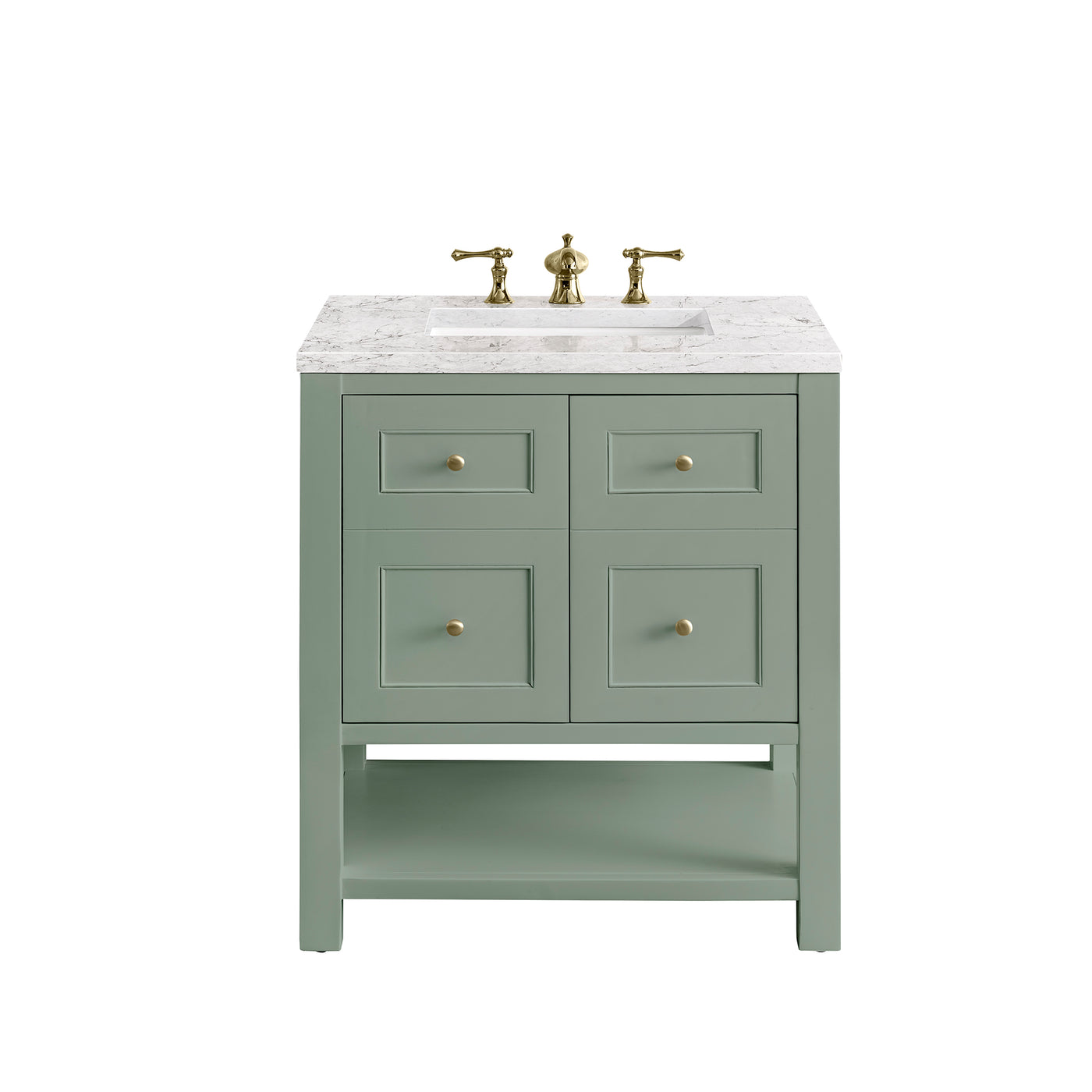 James Martin Breckenridge 30" Single Bathroom Vanity, Smokey Celadon, view 39