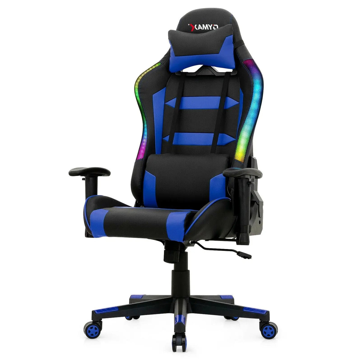Adjustable Swivel Gaming Chair with LED Lights and Remote, photo 16 of 32