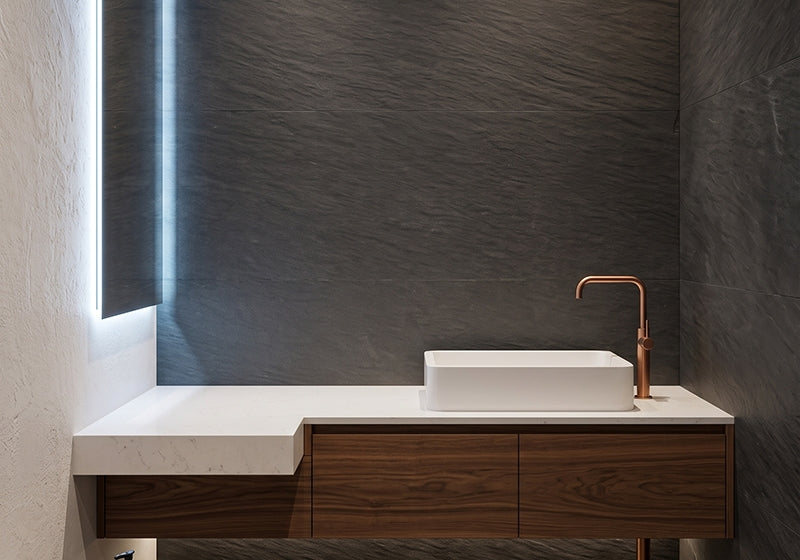 Black Cardosa Leather Granite Slab Random room scene 4