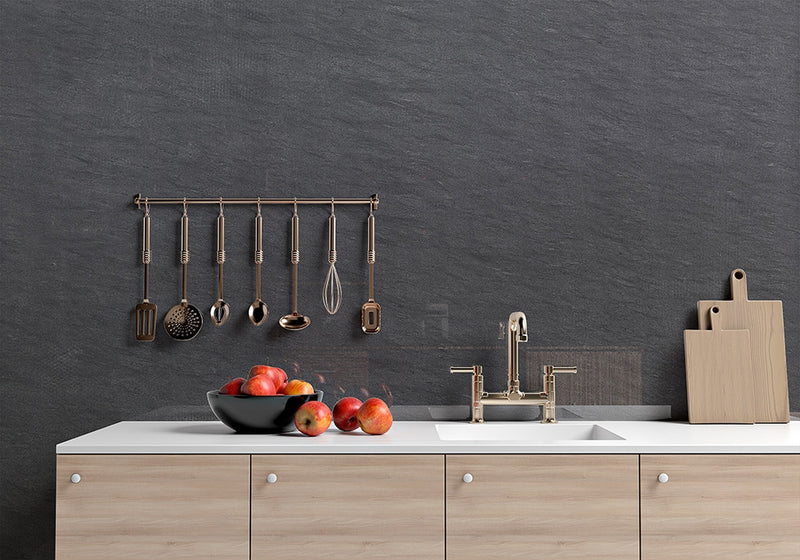Black Cardosa Textured Granite Slab Random room scene 2