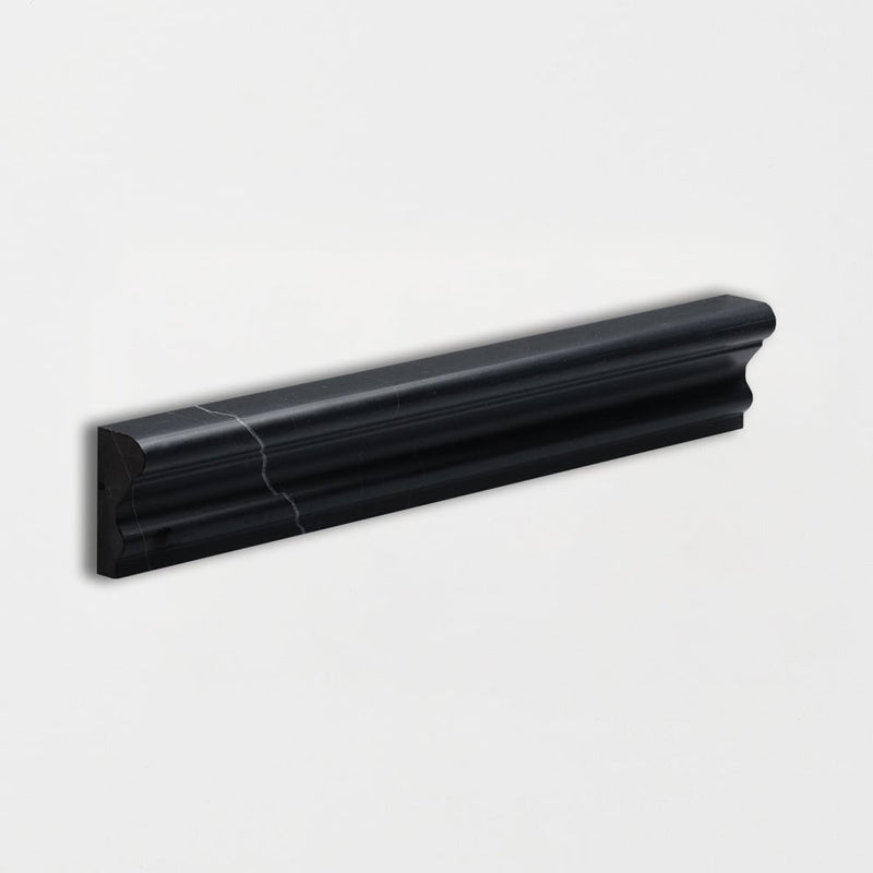 Black Honed Andorra Marble Moldings 2x12 Marble Honed 2x12 Moldings