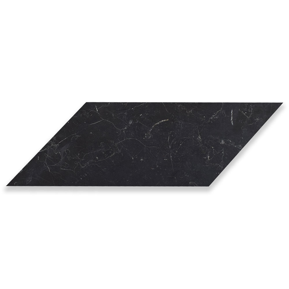 Black Honed Chevron Marble Tiles 5x17 Marble Honed 4x12 Tiles