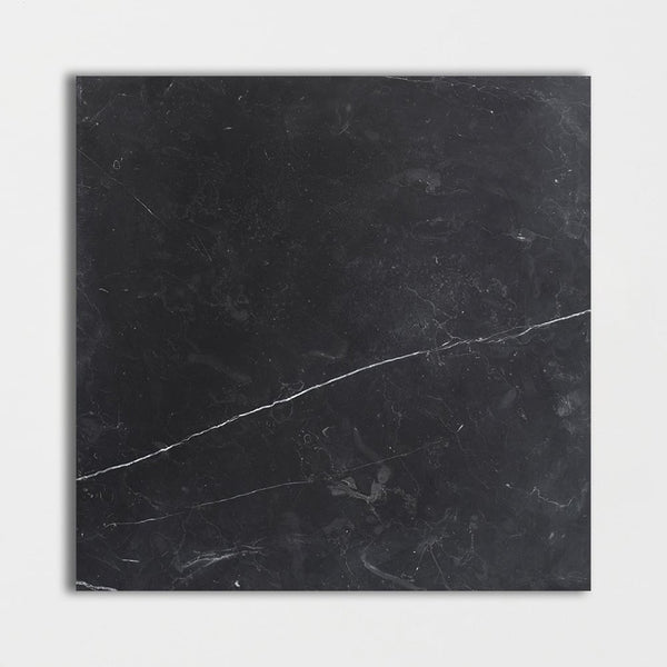Black Honed Marble Tiles 18x18