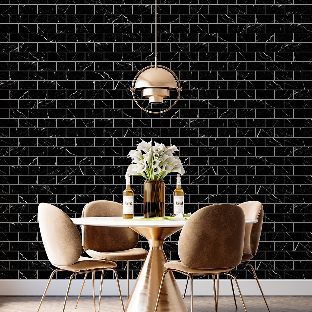 Black Honed Marble Tiles 2 3/4x5 1/2 Marble Honed 3x12 Tiles — 2