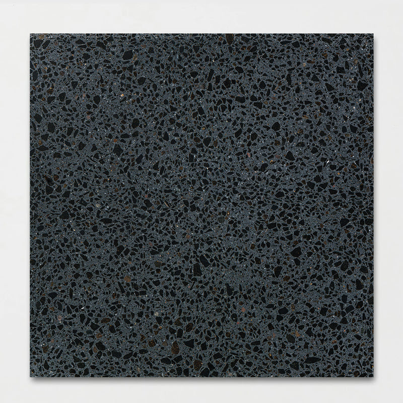 Black Honed Terrazzo Tiles 15 3/4x15 3/4 Terrazzo Honed 18x18 Tiles