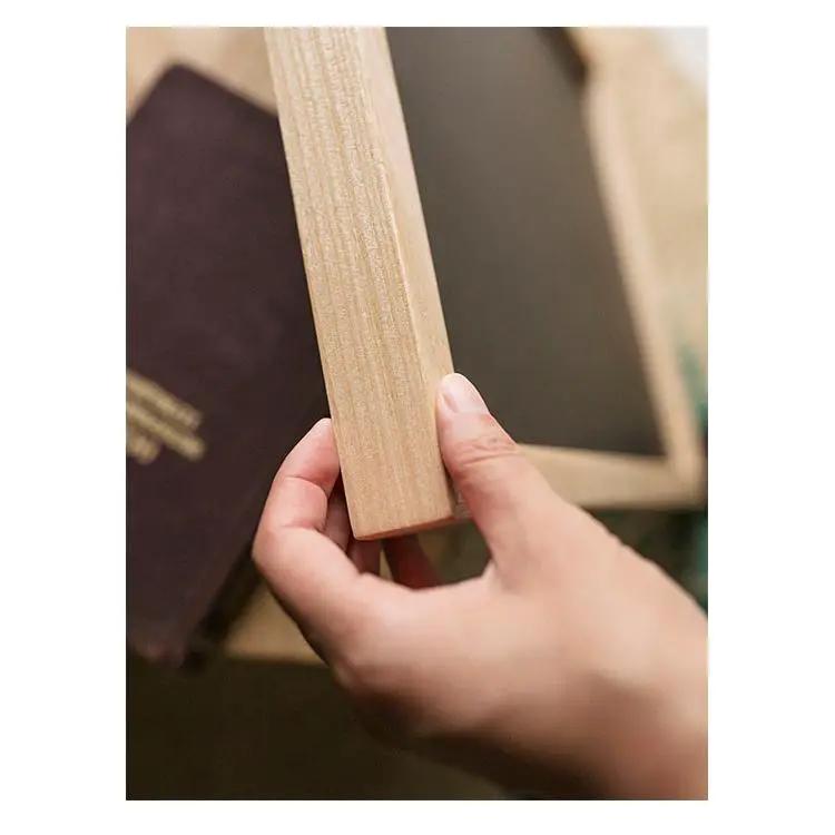 Black Magnetic Chalk Board with Solid Wood Frame by RusticReach