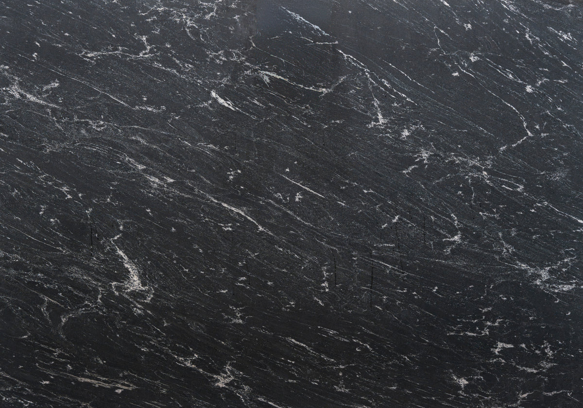 Black Ocean Honed Granite Slab Random