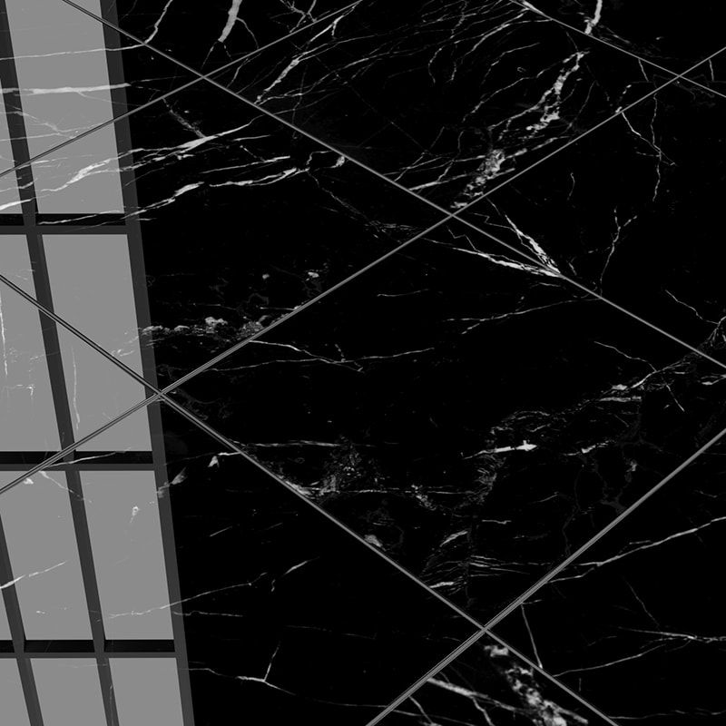 Black Polished Marble Tiles 18x18 Marble Polished 18x18 Tiles — 3