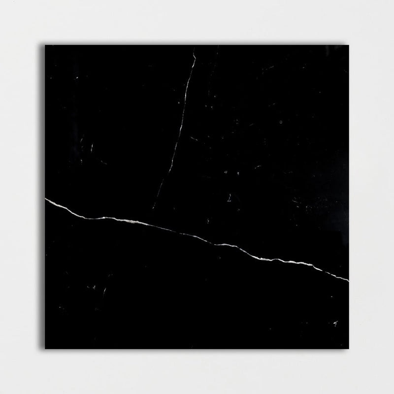 Black Polished Marble Tiles 18x18 Marble Polished 18x18 Tiles