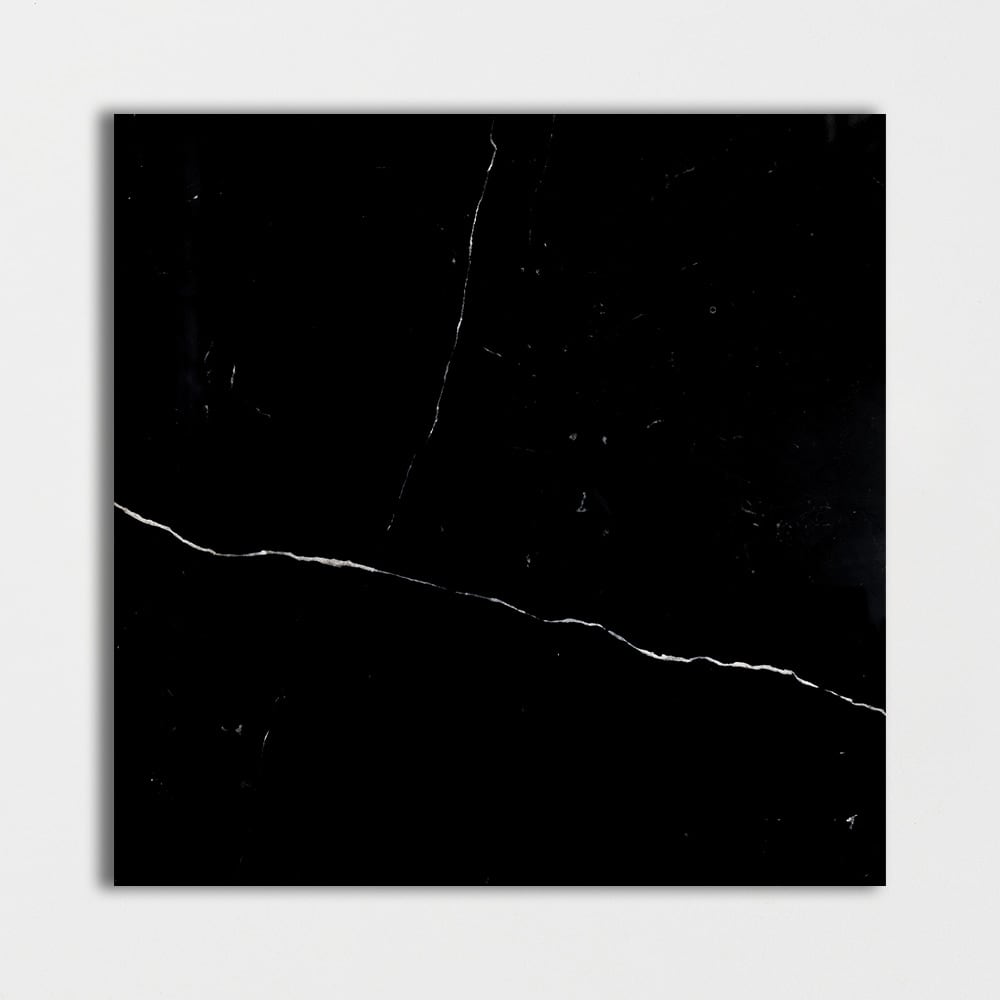 Black Polished Marble Tiles 18x18 Marble Polished 18x18 Tiles