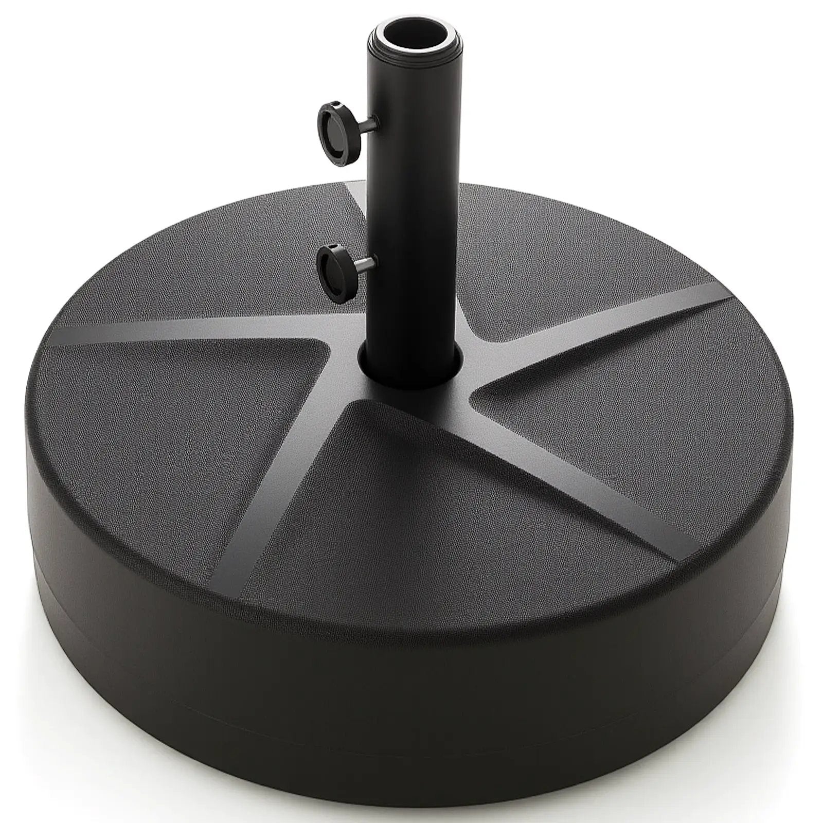Patio Umbrella Base 88LBS Capacity Water and Sand Fillable Market Table Umbrella Stand-Black by DirectDeals
