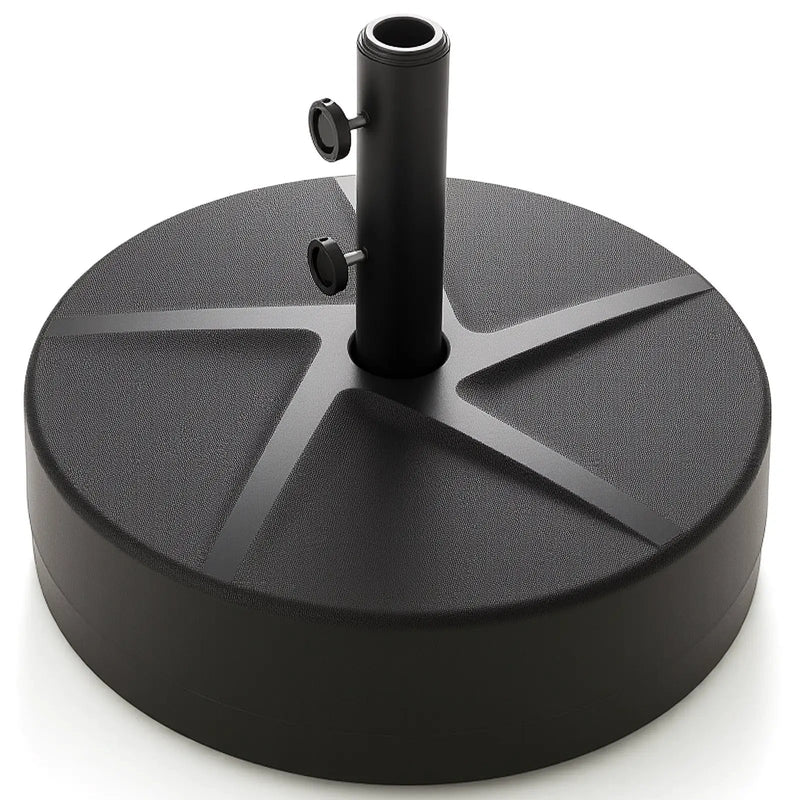 Patio Umbrella Base 88LBS Capacity Water and Sand Fillable Market Table Umbrella Stand-Black by DirectDeals