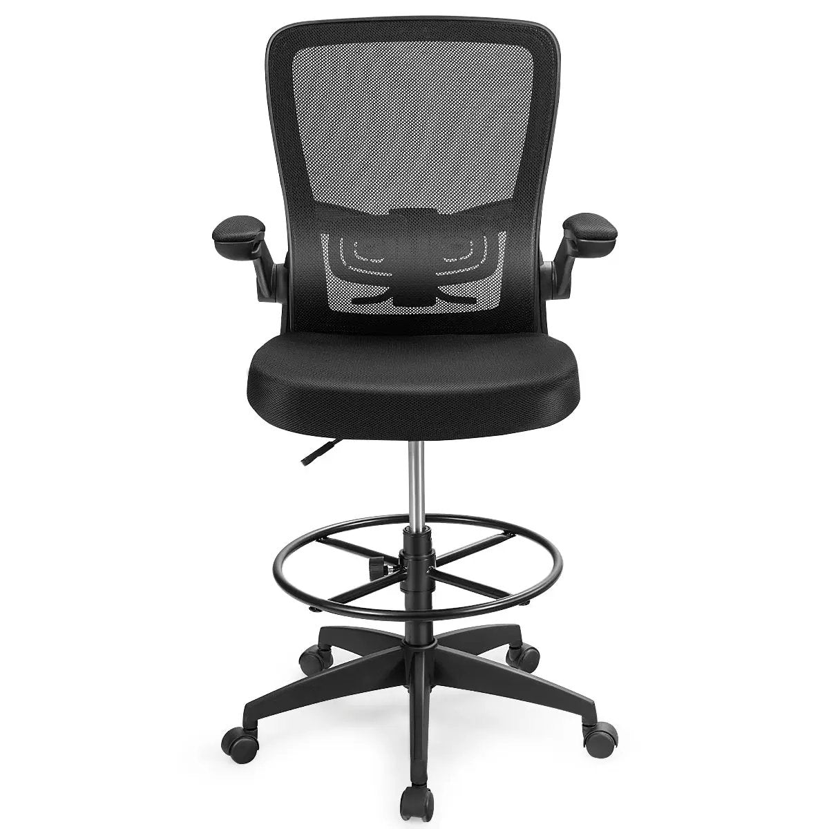 Height Adjustable Drafting Chair with Flip Up Arms, photo 4 of 12