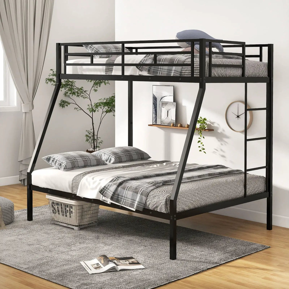 Space-saving Metal Slatted Bed Frame for Teens and Adults Noise-free No Box Spring Needed, photo 2 of 9