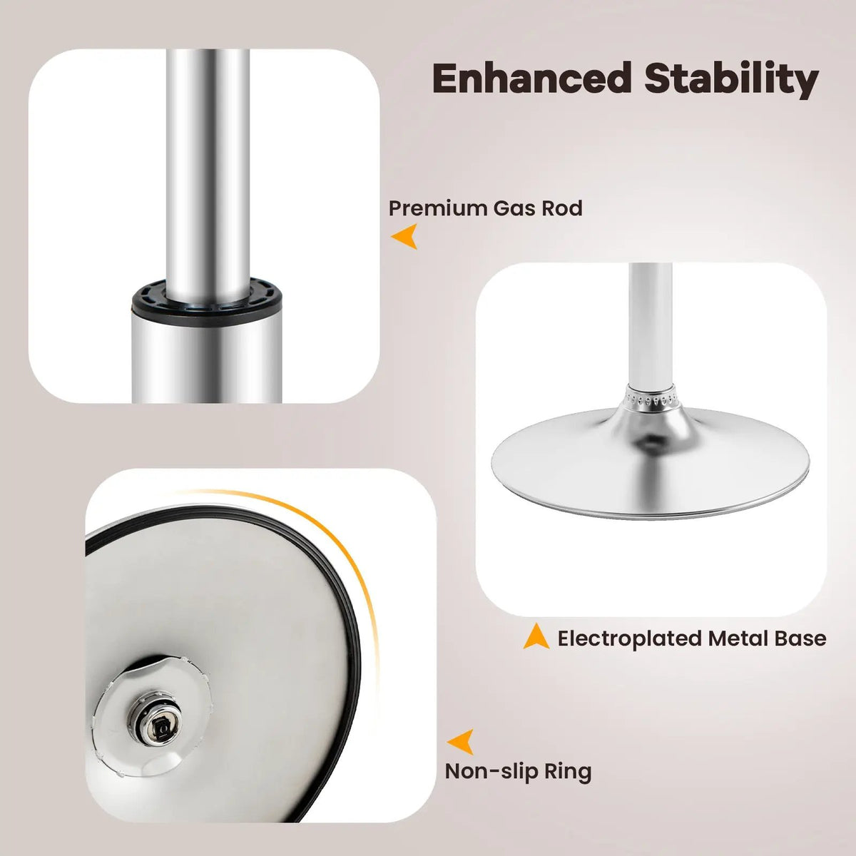 Set of 2 Square Swivel Adjustable, photo 7 of 12